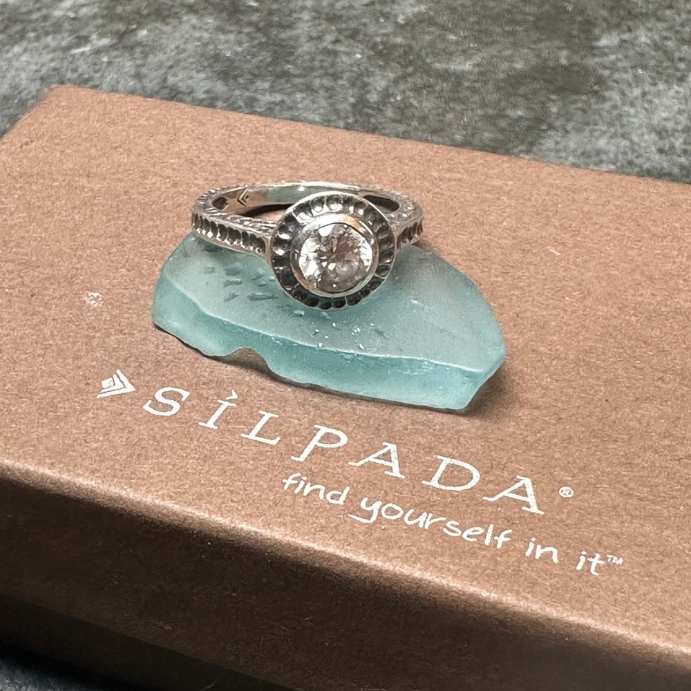 Silpada Designs .925 Silver & CZ Ring